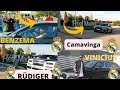 Real Madrid players with their cars 2022-2023, Benzema, Vinicius, Alaba, Courtois