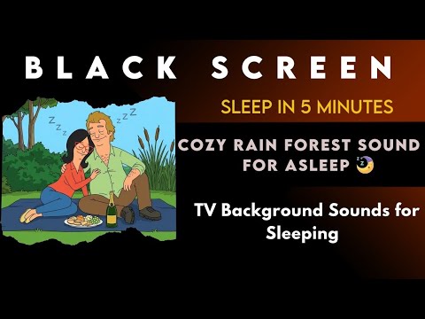 Black Screen | Bob’s Burgers S4 Full Episode | Cozy Rain on Cabin & Fireplace Deep Sleep, Study