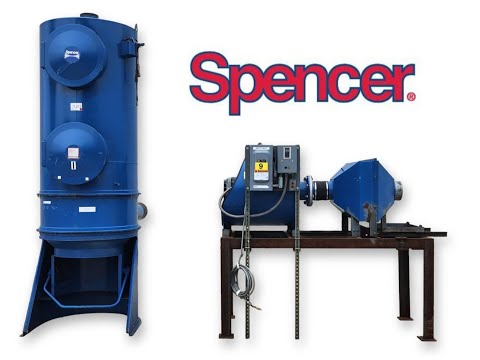 Used 20HP Spencer Dust Collection System Central Industrial Vacuum