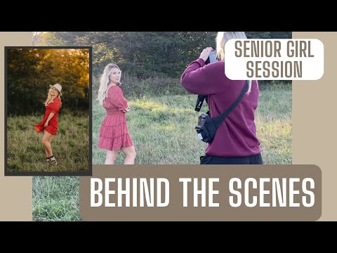 Behind The Scenes Senior Photography - Field Setting
