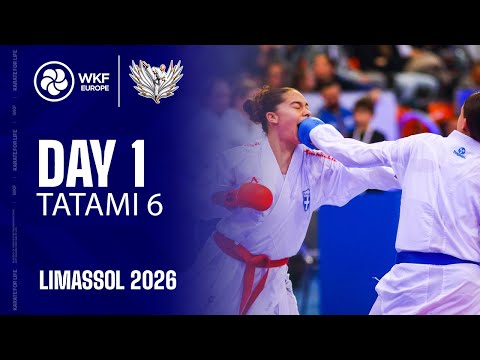 EKF KARATE  | Day 1 - Tatami 6 | EKF Cadet, Junior & U21 Championships