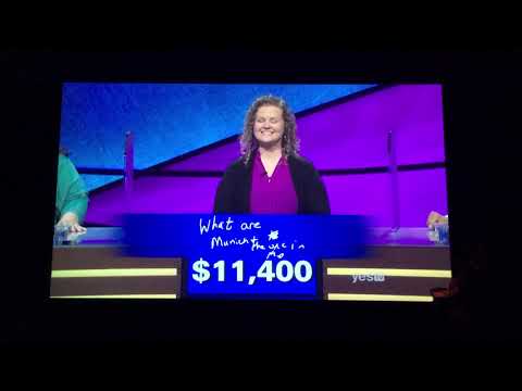 Final Jeopardy (11/23/18), Mary Ann’s streak ENDS :(