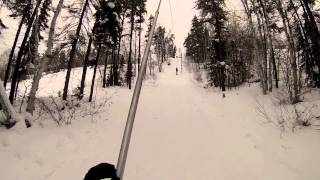 preview picture of video 'First run with new go pro HD silver, Mystery Mountain'