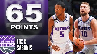 De'Aaron Fox - Domantas Sabonis - Sacramento Kings