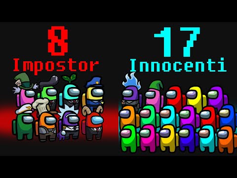 IL SEGRETO DI AMONG US con 8 IMPOSTORI *LOBBY HACKER DA 25 PLAYERS*