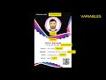 ID Card Tutorial Photoshop Variables And Dataset