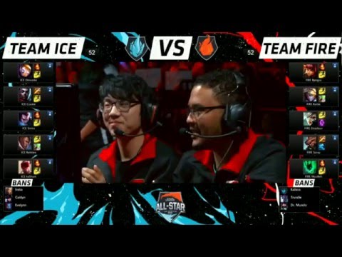 Team Ice vs Team Fire | 10 vs 10 Tandem Mode Highlights LoL All-Stars 2015 - Day 4