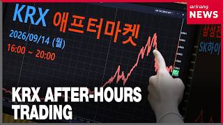 South Korea's new after-hours stock market opens with modest 4% trading volume