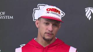 Chiefs quarterback Patrick Mahomes on the best case scenario for his return: All I could do is p...