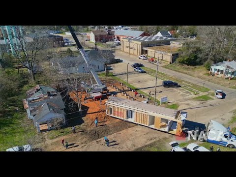 NACA installation of the first house in Selma, Alabama