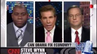 Magic Johnson, Steve Wynn, and Google's CEO, Eric Schmidt Successful Business in the Credit Crunch p1