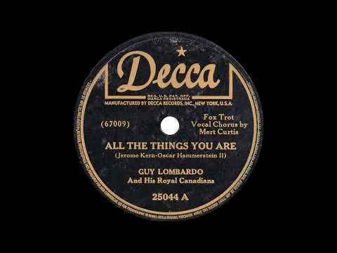Guy Lombardo And His Royal Canadians - All The Things You Are (1939)