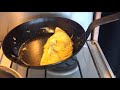 30 second omelette in carbon steel pan