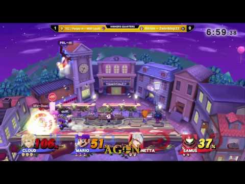 AgonTOYS - Purple-H + quiK Vs. SirJon + Zwirrklop33 - Winners Quarters - Smash 4 Doubles
