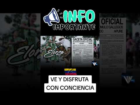 🗣️La Alcaldía del municipio Rómulo Gallegos (Apure) publicó la Gaceta Oficial N° 825