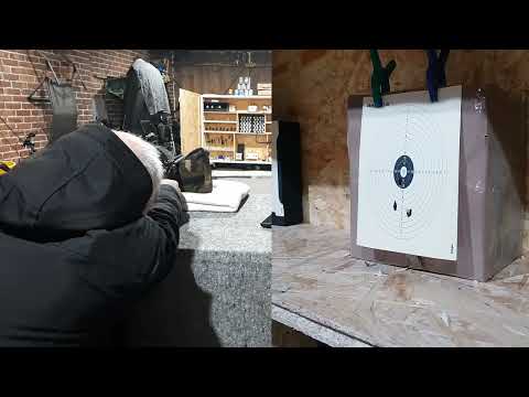 ASG Schofield. Schußtest mit ELKO Green Match Pellets