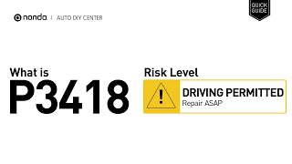 OBD Code p3418 Guide to Repair