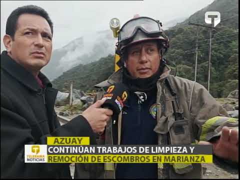 Continúan trabajos de limpieza y remoción de escombros en Marianza