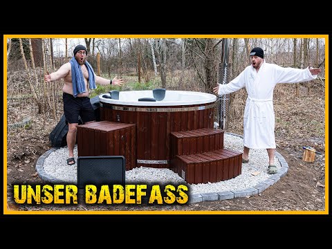 Das Blockhaus - Badezuber im Garten - Das kleine Spa entsteht [Part 12] - Whirlpool Naturstammhaus