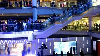 Snowing Inside Toronto Eaton Centre Shopping Mall December 2022