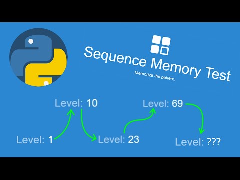 Can Python Destroy The Sequence Memory Test Human Benchmark Sequence Memory Test With Python