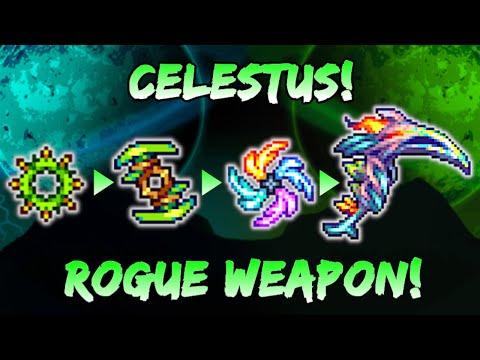 Celestus! Endgame Calamity Rogue Weapon! Terraria Calamity Mod - Best Rogue Class Loadout / Setup