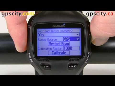 Connecting a Garmin Footpod to a Forerunner 910XT in Running Mode with GPS City