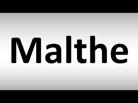 How to Pronounce Malthe