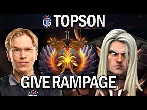 OG.TOPSON INVOKER - GIVE RAMPAGE - DOTA 2 7.28 GAMEPLAY