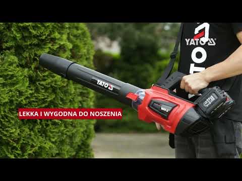 Повітродувка YATO акумуляторна 36V (2х18V), продуктивність 900 м?/хв Повітродувка YATO акумуляторна 36V (2х18V), продуктивність 900 м?/хв