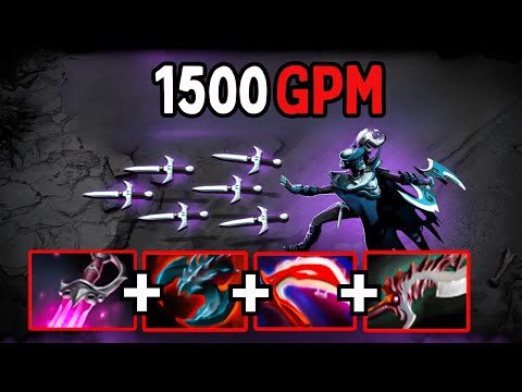 Insane 2v5 Game🔥Phantom Assassin 60Kills 1500GPM Dota 2