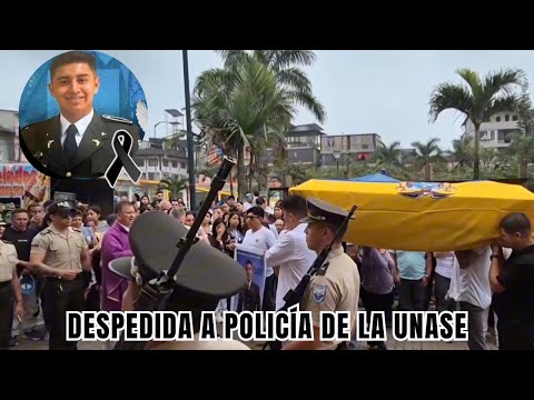 Último adiós a Julio Gaibor, policía de la UNASE, desaparecido por 22 días