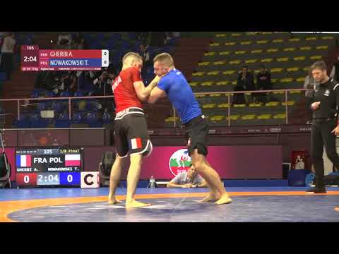 1/8 Men's GP No-Gi - 77 kg: A. GHERBI (FRA) v. T. NOWAKOWSKI (POL)