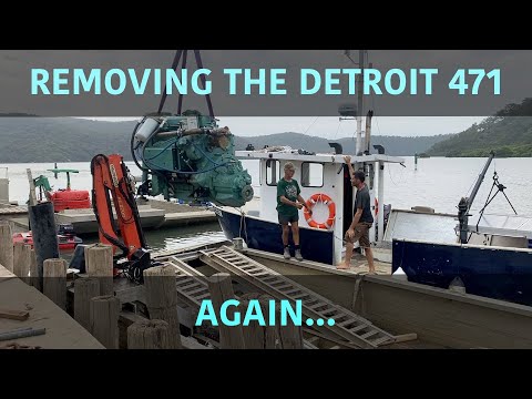 Removing the Detroit Diesel 471, again...