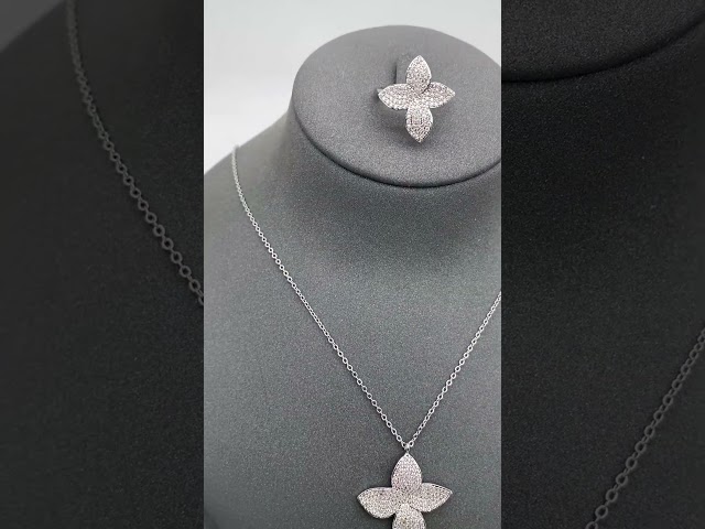 طقم 4 قطع تصميم عالمي - فضي, ذهبي