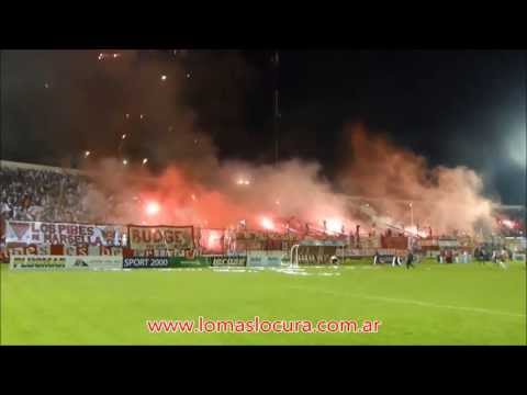 La Hinchada de Los Andes frente a temperley (Salida del equipo)
