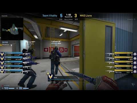 CS:GO POV Demo Vitality Shox (34/12) vs MAD Lions (de_nuke)