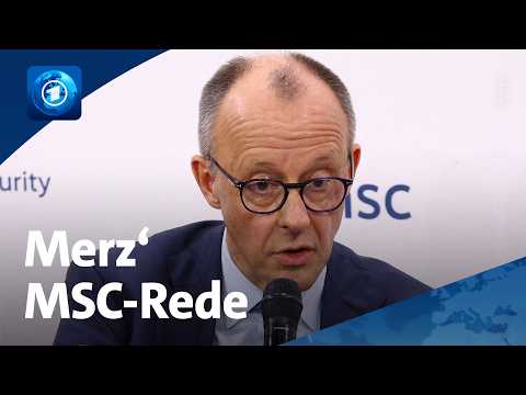 Kanzler Merz eröffnet die Münchner Sicherheitskonferenz