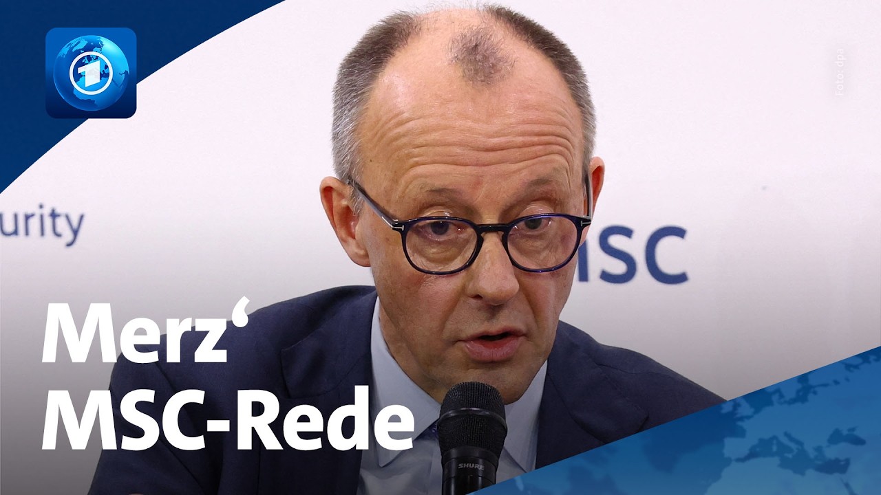 Kanzler Merz eröffnet die Münchner Sicherheitskonferenz