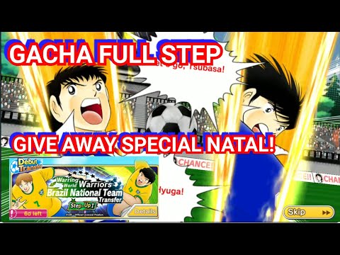 GACHA FULL STEP BRAZIL RISING SUN BANNER. INFO GIVE AWAY SPECIAL NATAL! CAPTAIN TSUBASA DREAM TEAM