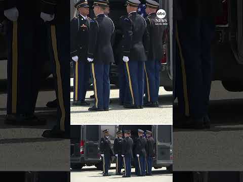 President Trump attends dignified transfer at Dover Air Force Base