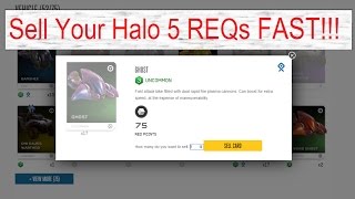 How to Sell Halo 5 REQs FAST!!!