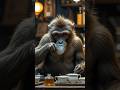 Monkey Drink Tea Shorts Aivideo Ytshorts