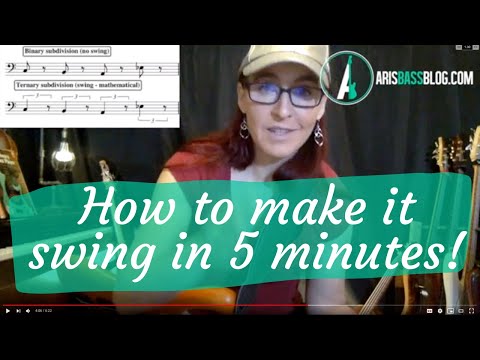 Walking Bass - How to make it swing in five minutes!