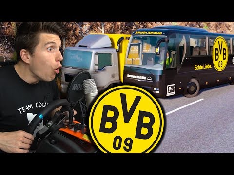 BUSFAHRER BEI BORUSSIA DORTMUND! ✪ FERNBUS SIMULATOR mit LENKRAD