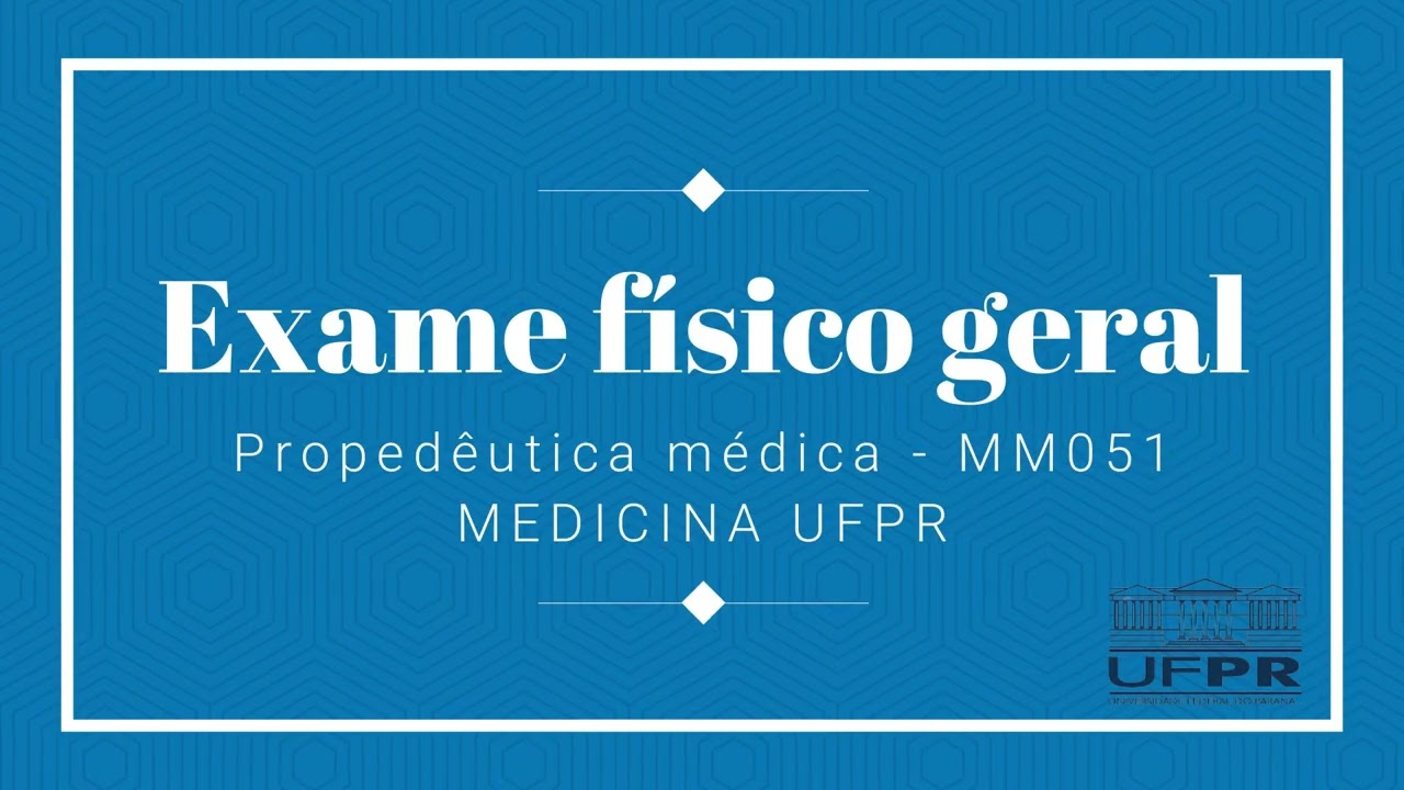 Exame físico geral em um paciente masculino