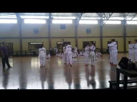 Camp Aguinaldo Taekwondo White Belt Promotion Test Summer 2015