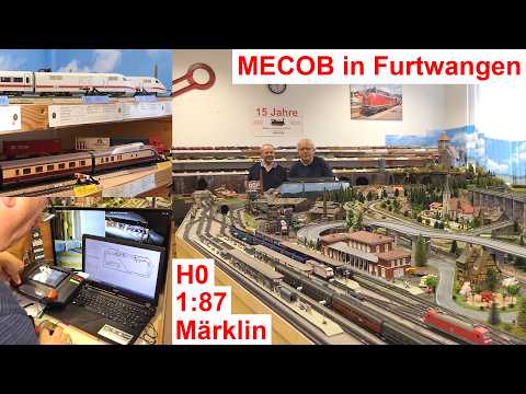 Märklin-H0-Modelleisenbahn mit 7 Schattenbahnhöfen, Zuglift, Lokmuseum @ MECOB e.V. im Schwarzwald