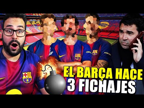 🚨CONFIRMADO: ¡El BARÇA HACE 3 FICHAJES en el MERCADO INVERNAL! ESTOS SON