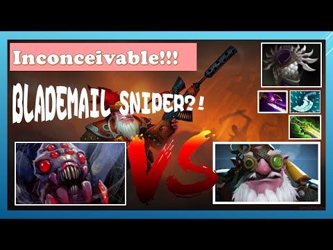 [Dota 2 Sniper Highlights] Inconceivable! | BladeMail + Ethereal Blade | VS Broodmother